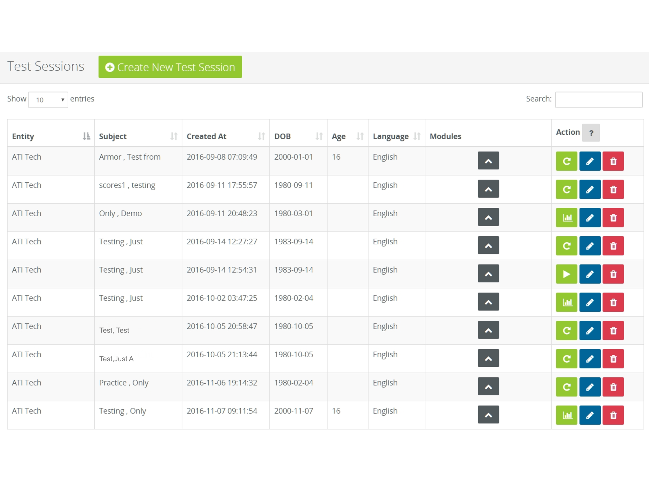 Assessment Technologies - Screen Shot